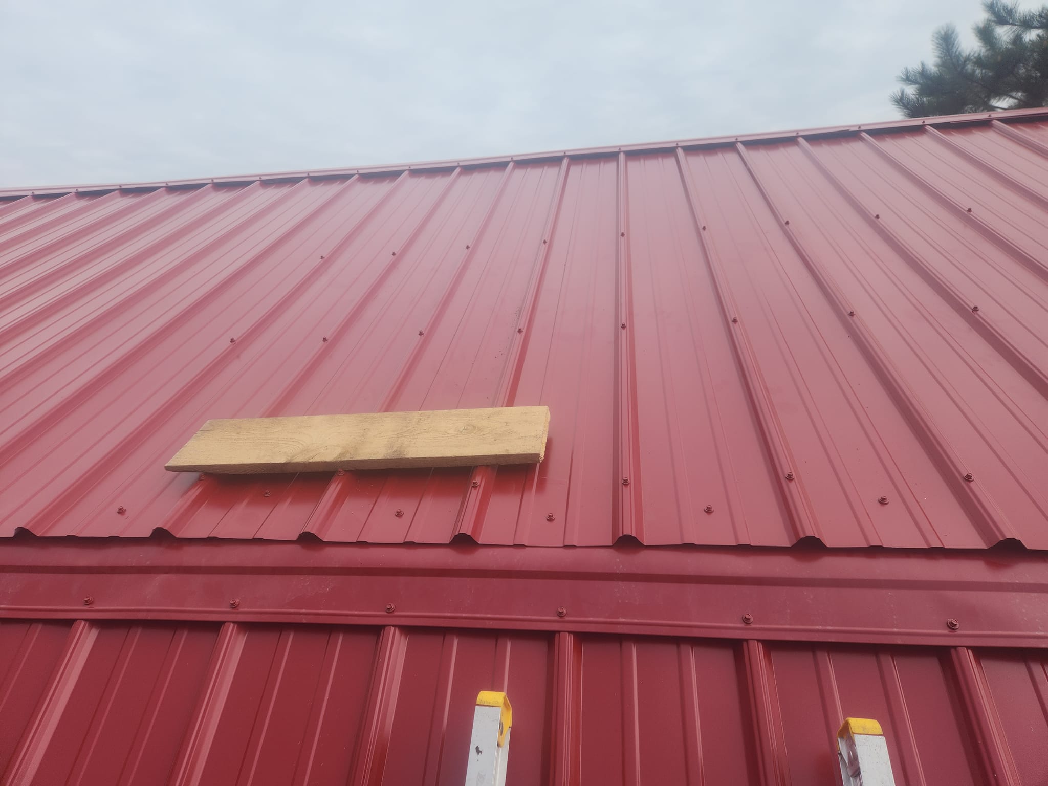 Completed roofing project